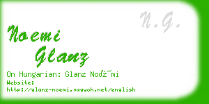 noemi glanz business card